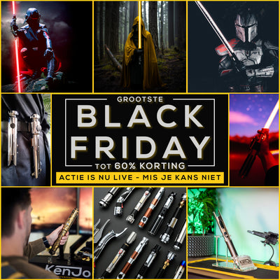 Black Friday Deals bij KenJo Sabers – Tot 60% Korting op Lightsabers!