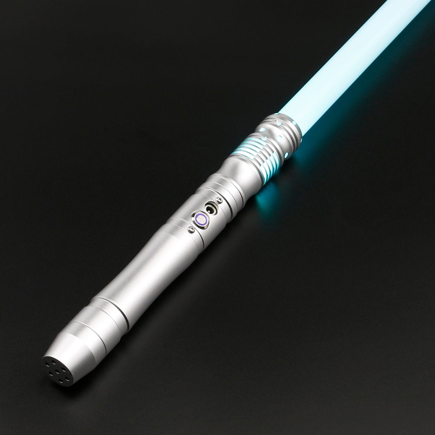 Acolyte - KenJo Sabers - Premium RGB Baselit / Zilver - Star Wars Lightsaber replica Jedi Sith - Best sabershop Europe - Nederland light sabers kopen -