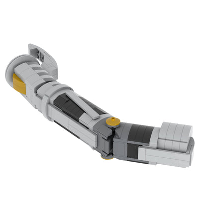 Achterkant van de hilt van de Super Bricks Counts Curve lightsaber