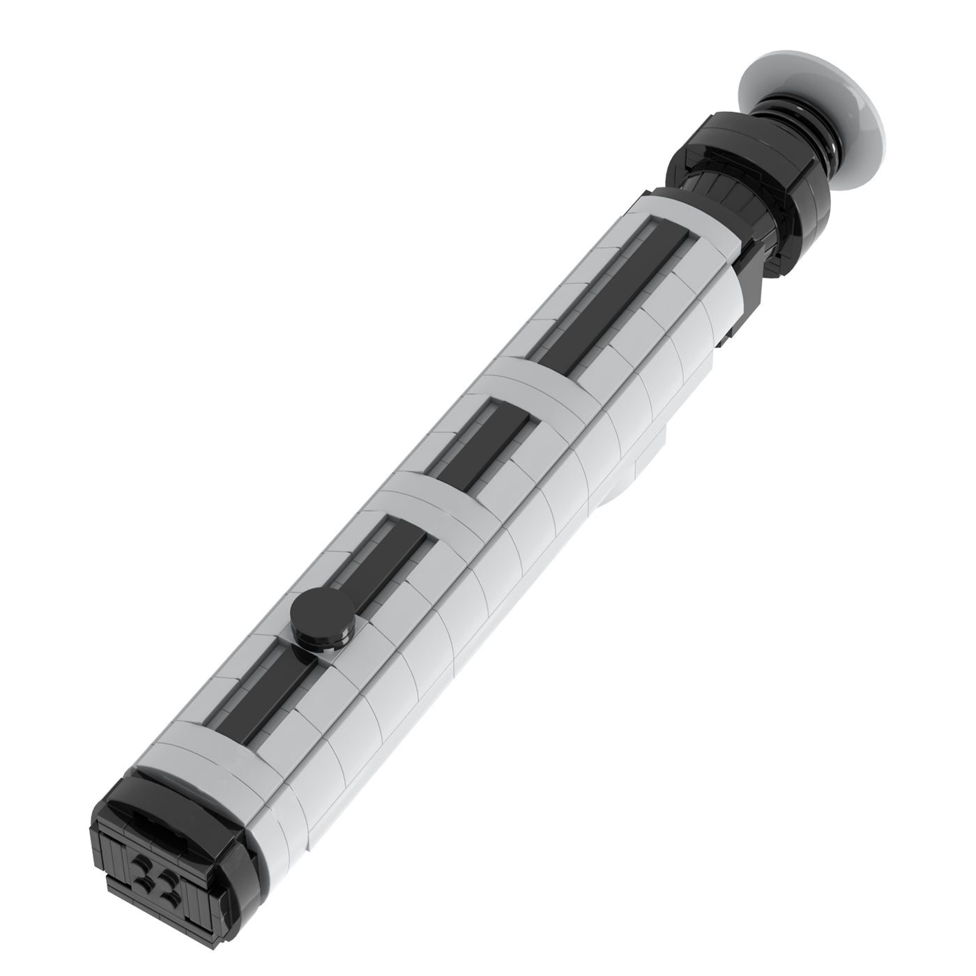 Achterkant van de hilt van de Super Bricks Faithbringer lightsaber