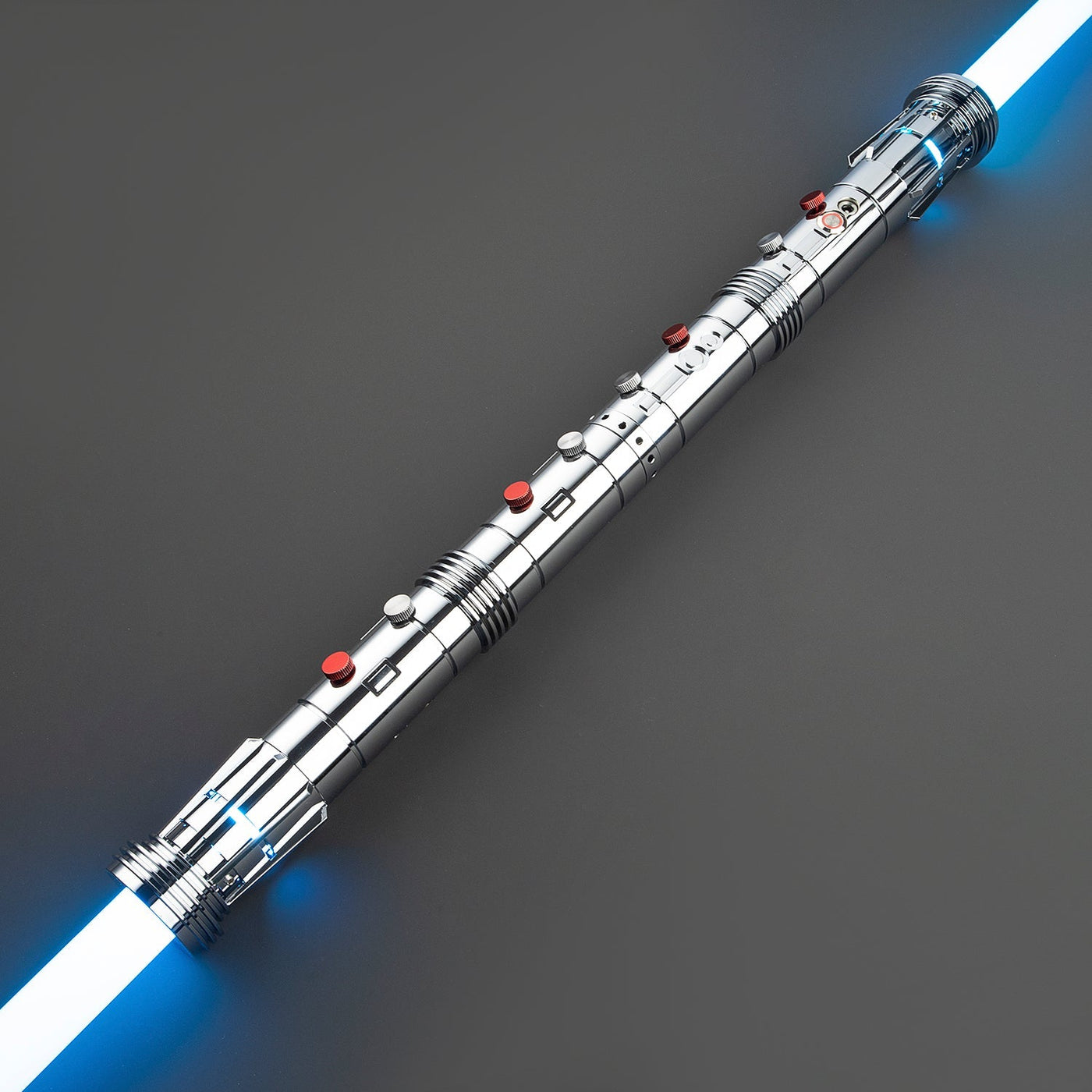 Saberstaff Zilver - KenJo Sabers - Star Wars Lightsaber replica Jedi Sith - Best sabershop Europe - Nederland light sabers kopen -