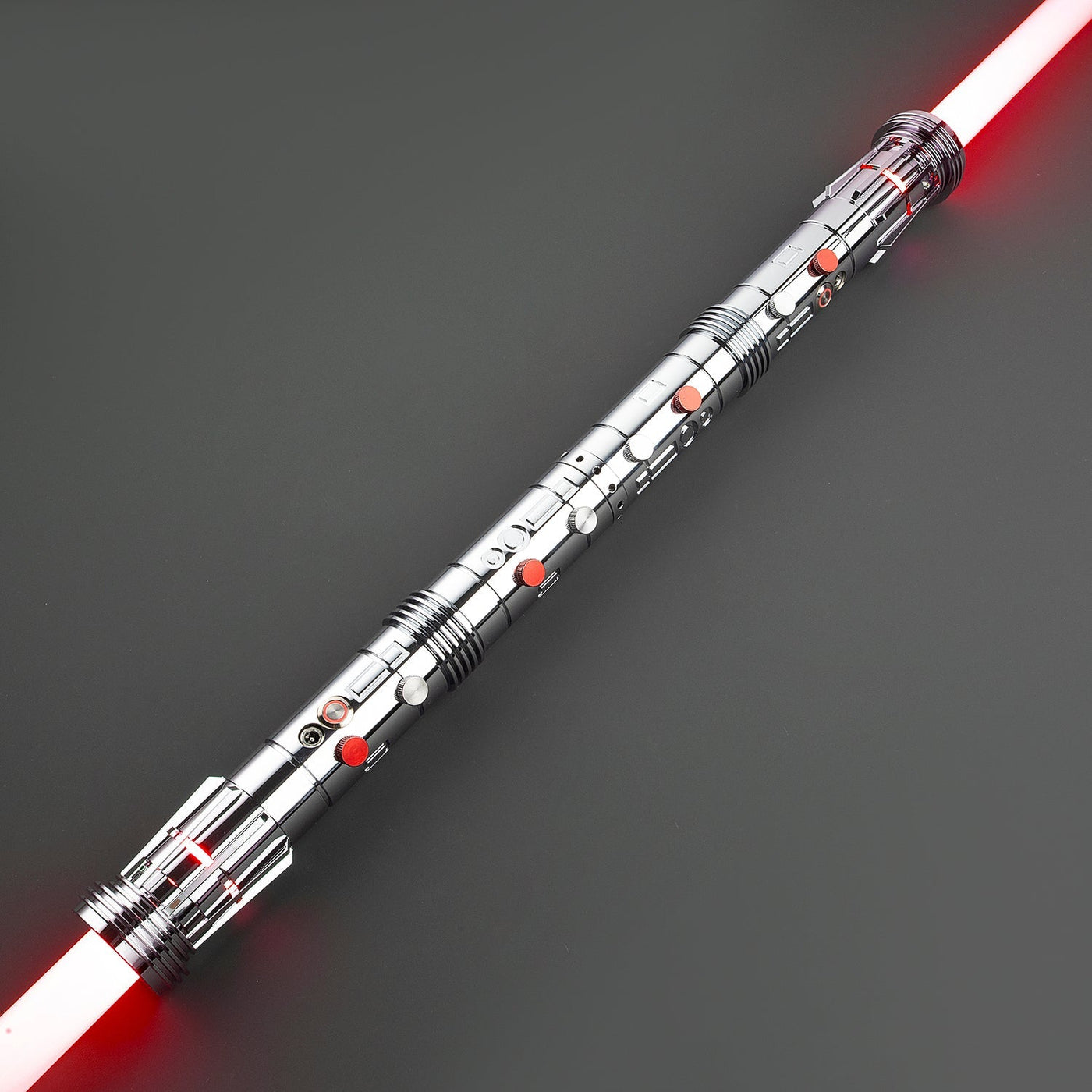 Saberstaff Zilver - KenJo Sabers - Star Wars Lightsaber replica Jedi Sith - Best sabershop Europe - Nederland light sabers kopen -