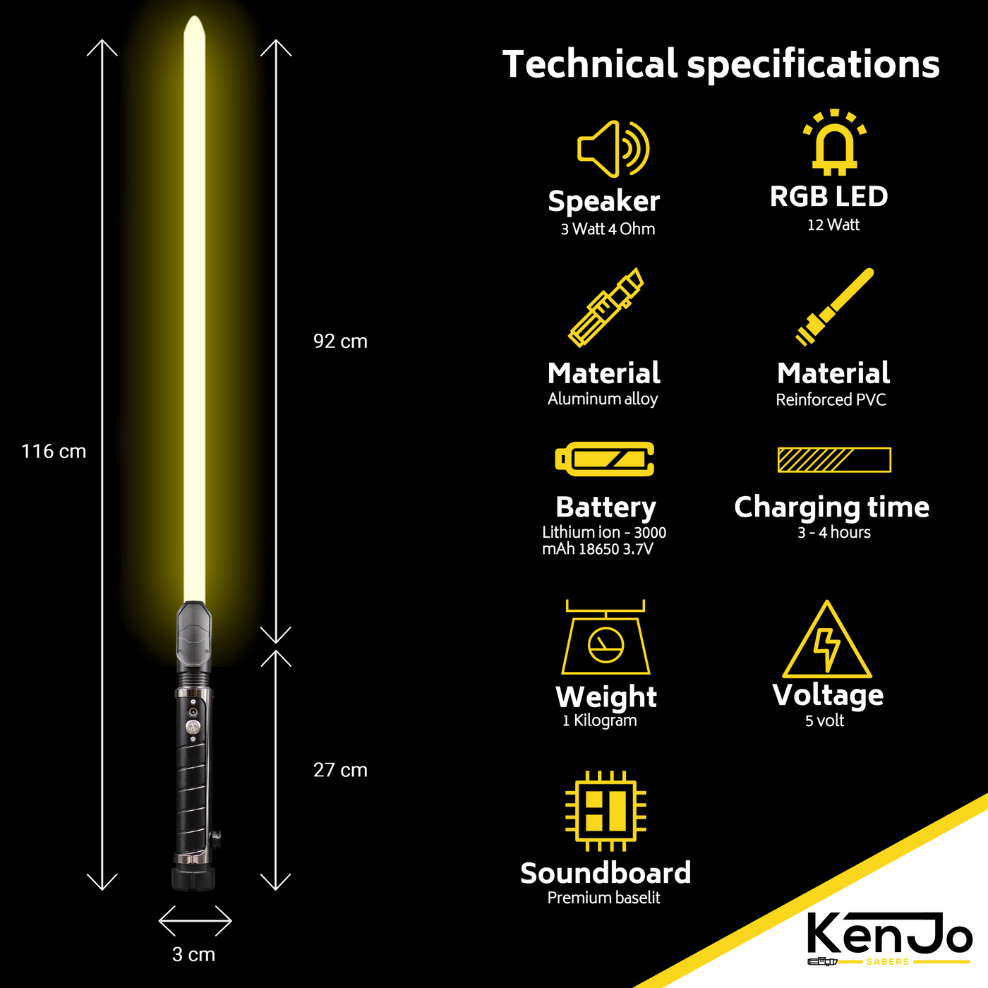 Resolute - KenJo Sabers - Star Wars Lightsaber replica Jedi Sith - Best sabershop Europe - Nederland light sabers kopen -